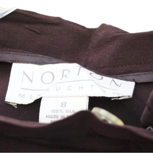 Norton Mcnaughton 100% Silk Career Slacks Pants - Picture 2 of 5